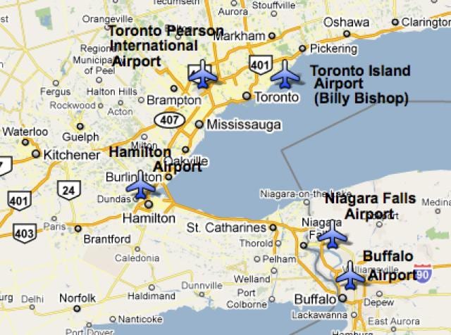 Kat jeyografik nan Èpòt tou pre Toronto