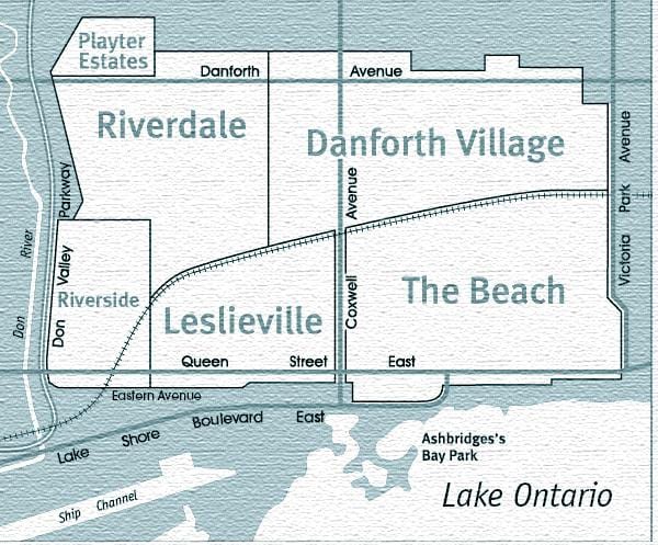 Kat jeyografik la nan fen bò solèy leve Toronto