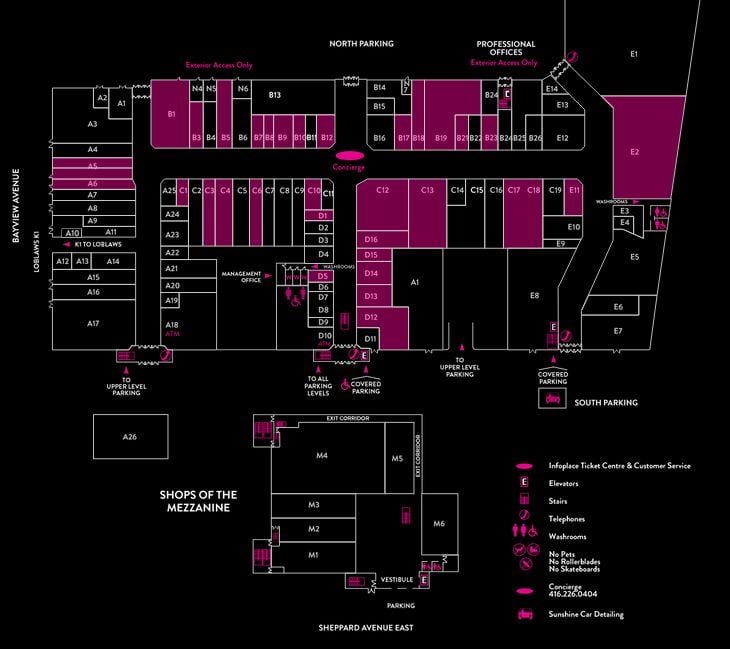 Kat jeyografik nan Bayview Vilaj fè Makèt Sant