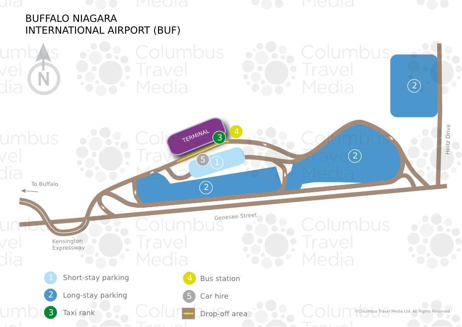 Kat jeyografik nan Buffalo Niagara ayewopò entènasyonal