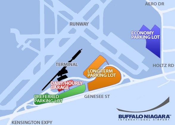 Kat jeyografik nan Buffalo Niagara ayewopò pou gare