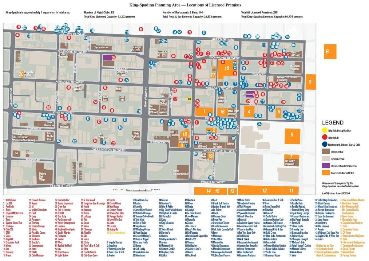 Kat jeyografik nan Lwazi-Distri Toronto enfòmasyon