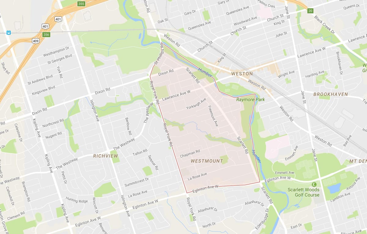 Kat jeyografik nan Humber Heights – Westmount katye Toronto