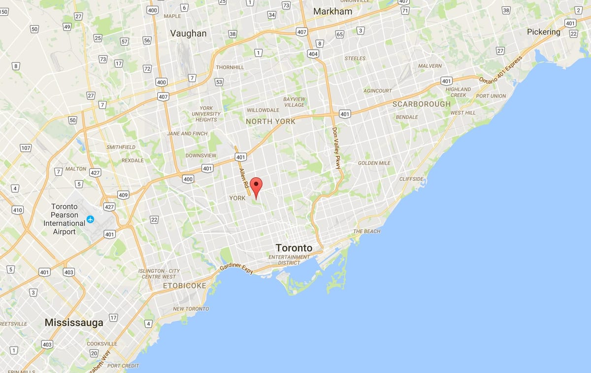 Kat jeyografik nan Humewood–Cedarvale distri Toronto