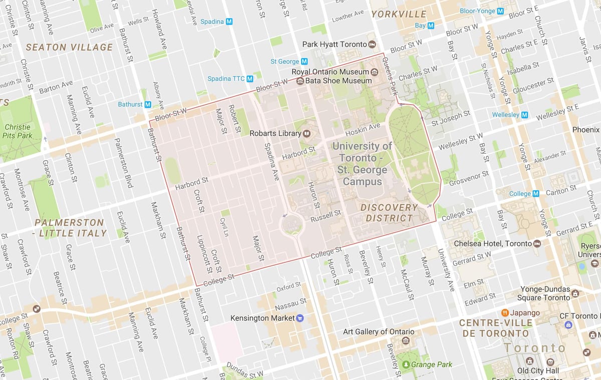 Kat jeyografik nan Inivèsite nan Toronto