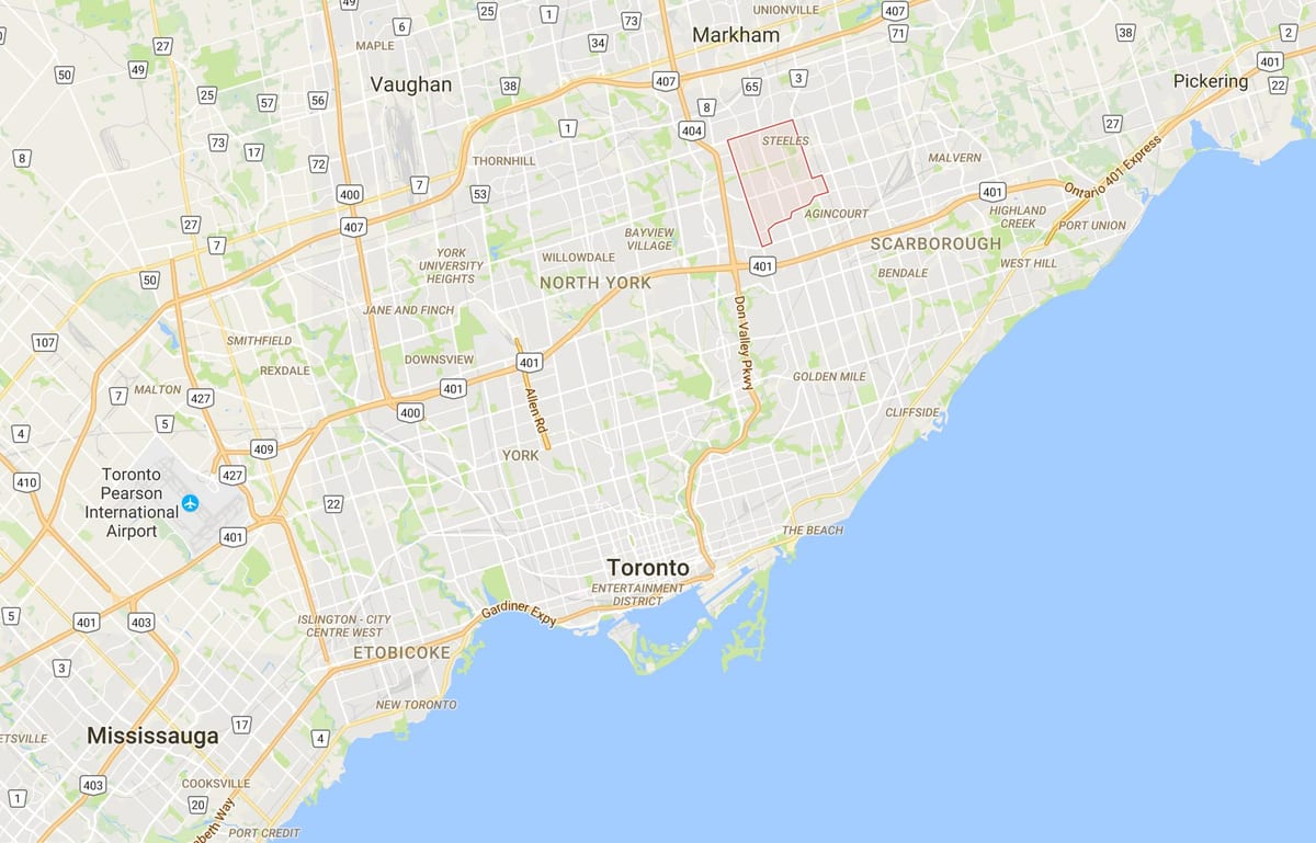 Kat jeyografik nan L'Amoreaux distri Toronto