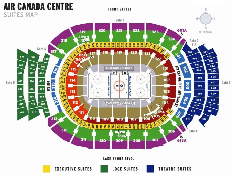 Kat jeyografik ki nan Syèl Kanada Centre swit - ACC