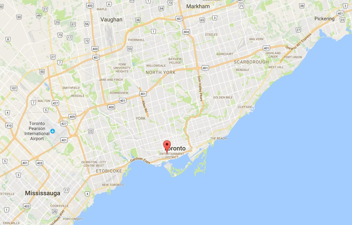 Kat jeyografik nan Mòd Distri distri Toronto