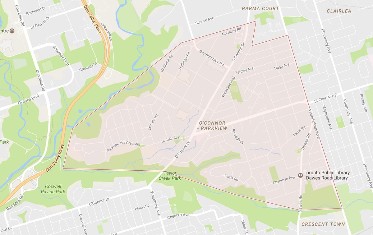 Kat nan O ' Connor–Parkview katye Toronto