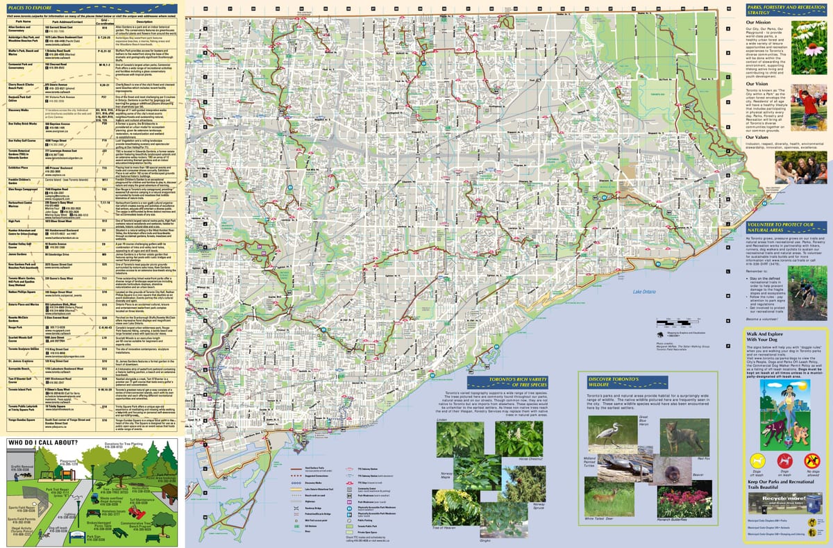 Kat jeyografik nan pak ak mache santye bò solèy leve Toronto