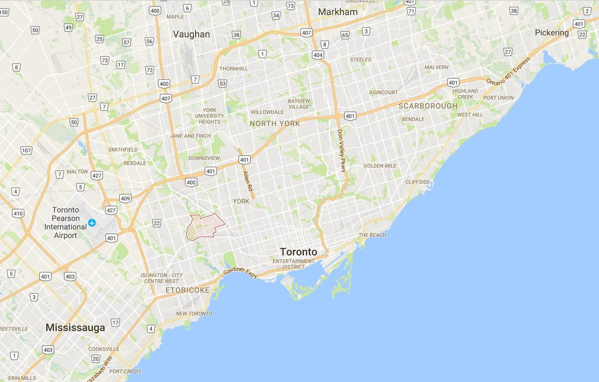 Kat jeyografik nan Rockcliffe–Smythe distri Toronto
