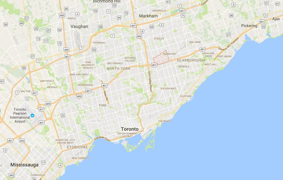 Kat jeyografik nan Tam O'Shanter – Sullivandistrict Toronto