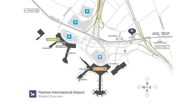 Kat jeyografik nan Toronto èpòt pearson apèsi sou lekòl la