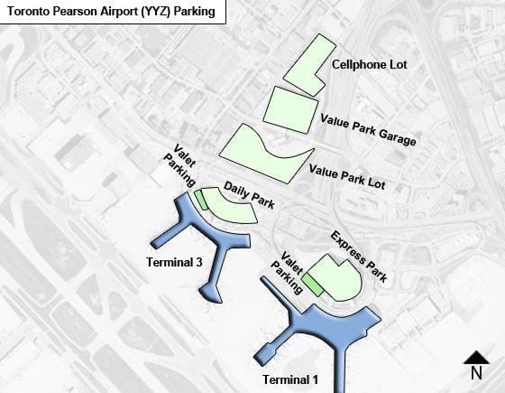 Kat jeyografik nan Toronto èpòt Pearson pakin