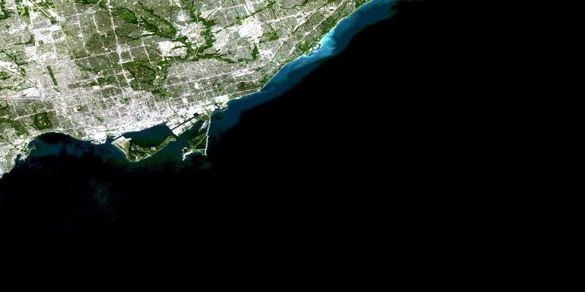Kat jeyografik nan Toronto satelit