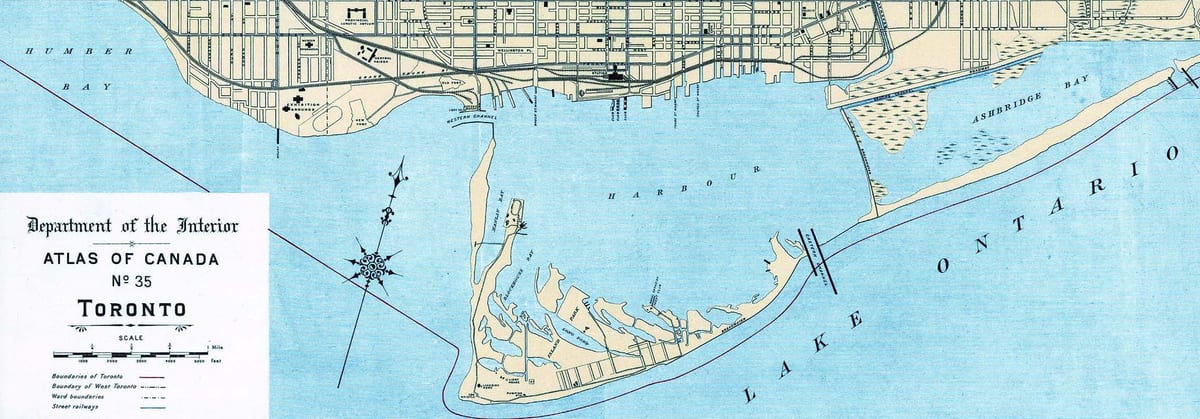 Kat jeyografik nan Toronto Pò 1906