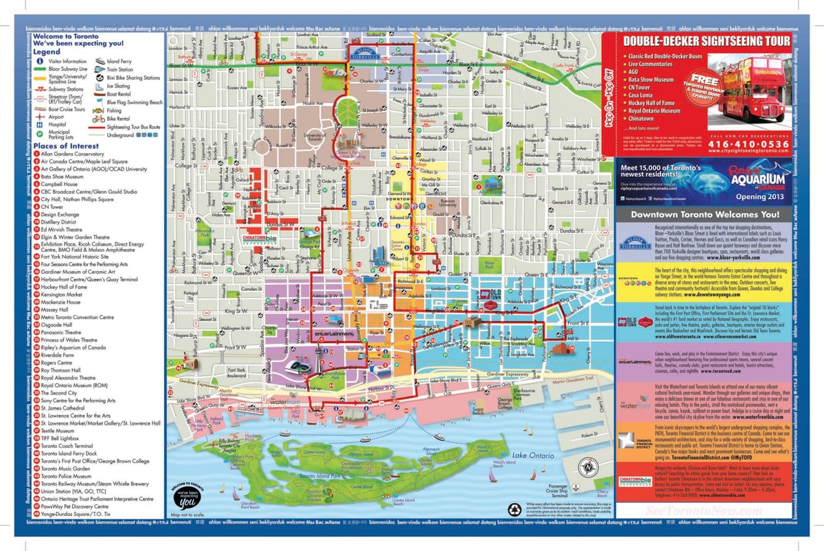 Kat jeyografik nan kote nan enterè Toronto