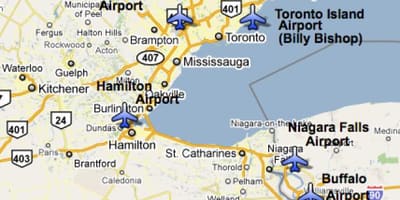 Kat jeyografik nan Èpòt tou pre Toronto