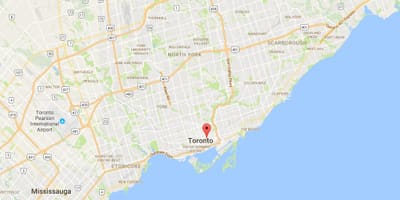 Kat jeyografik nan Bab panyòl Pak distri Toronto