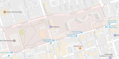 Kat jeyografik nan Bab panyòl Pak katye Toronto