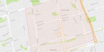 Kat jeyografik nan Briar Hill–Belgravia katye Toronto