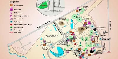 Kat jeyografik nan Centennial Pak lakòz efè tèmik Toronto