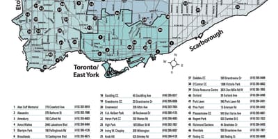 Kat jeyografik nan naje nan pisin Deyò Toronto