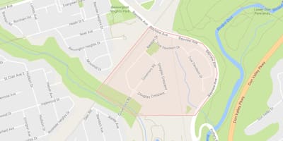 Kat jeyografik nan Gouvènè a Pon katye Toronto