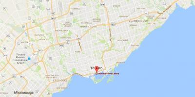 Kat jeyografik nan Harbourfront distri Toronto