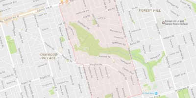 Kat jeyografik nan Humewood–Cedarvale katye Toronto
