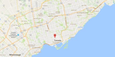 Kat jeyografik nan inivèsite nan Toronto lakou lekòl la