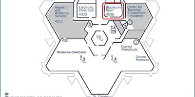 Kat jeyografik nan inivèsite nan Toronto Robarts bibliyotèk blackburn chanm