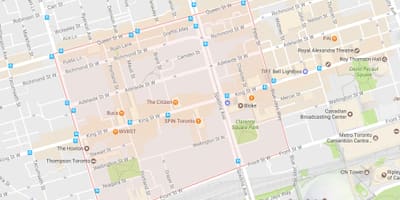 Kat jeyografik nan Mòd Distri katye Toronto