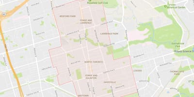 Kat jeyografik ki nan Nò katye Toronto