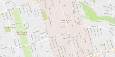 Kat jeyografik nan Oakwood–Vaughan katye Toronto