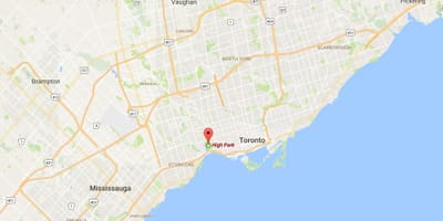 Kat jeyografik nan Segondè Pak distri Toronto