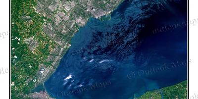 Kat jeyografik nan Toronto lak Ontario satelit