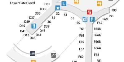 Kat jeyografik nan Toronto Pearson ayewopò entènasyonal tèminal 1