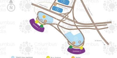 Kat jeyografik nan Toronto Pearson ayewopò