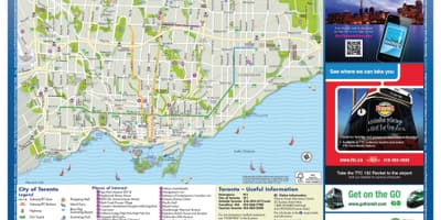 Kat jeyografik nan touris Toronto