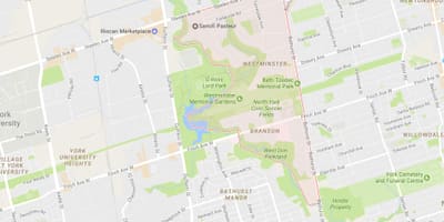 Kat jeyografik nan Westminster–Branson katye Toronto