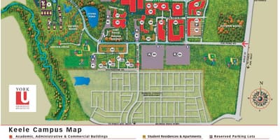 Kat jeyografik nan York university keele lakou lekòl la
